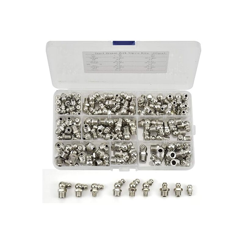 Sourcing Map 20Pcs Graisseur M6 X 1 Coudé 90 Degrés Graissage