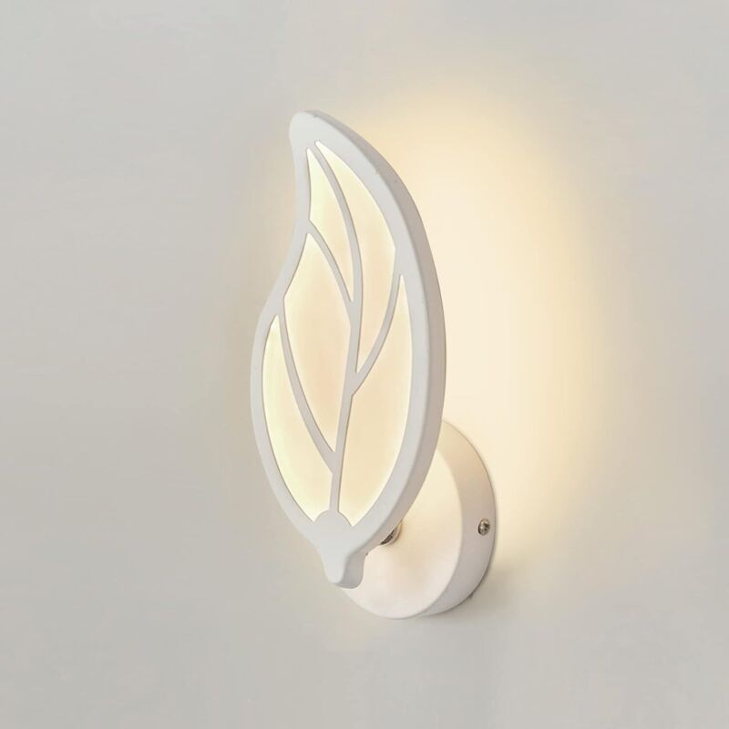 Applique murale led moderne en forme de feuille pour éclairage intérieur