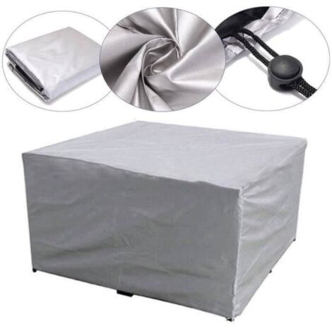 Housse De Protection Pour Table De Jardin 120x45x85 Cm - Imperméable, Anti-UV, Anti-vent - Tissu Oxford 420D Avec Sangles De Serrage