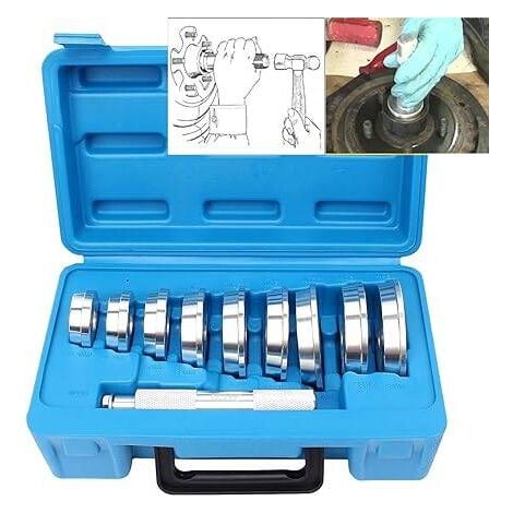 10 pièces Extracteur de roulements de voiture presse hydraulique outils mécaniques de voiture pour presser et presser les roulements 39.5-81mm outil mecanicien