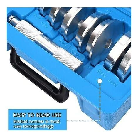 10 pièces Extracteur de roulements de voiture presse hydraulique outils mécaniques de voiture pour presser et presser les roulements 39.5-81mm outil mecanicien
