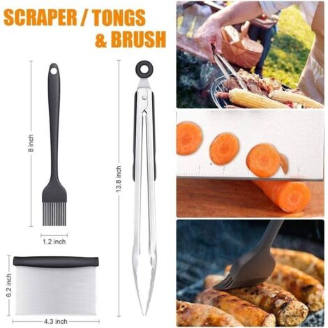 Set De 6 Spatules Plancha Youery - Acier Inoxydable Pour BBQ