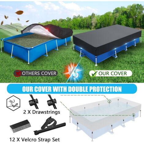 Coussin Hivernage Piscine Hors Sol - Diamètre 1,2 M - Lot De 2 + Cordes - PVC Renforcé - Protection Gel
