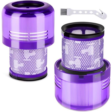 Filtre pour aspirateur Filtre pour Dyson V11 V15 SV14 SV17 SV22, 2 Pack Filtres de remplacement pour Aspirateur Absolute Total Clean Extra Pro Animal Torque Drive Detect Remplace DY-970013-02 97001302