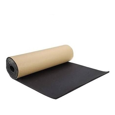 Kit premium d'insonorisation automobile - Mousse acoustique 6mm haute densité [10dB réduction] - Adhésif renforcé - 100x50cm par rouleau - Isolation phonique/thermique 2-en-1 - Facile à poser