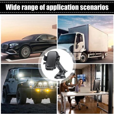 Support Téléphone Voiture Pour Renault Twingo 3 (2019-2024) - Ventouse Extra Forte, Rotation 360° - Tableau De Bord / Pare-brise - 8