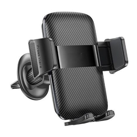 Support Téléphone Voiture pivotant à 360°verrouillage solide par ardillon, pour smartphones et GPS de 4,8 à 7,2 pouces