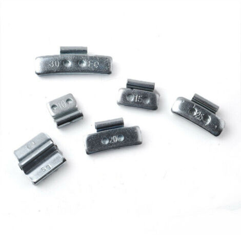 L&H-Cfcahl – Lot de 225 masses d'équilibrage en acier 5-30g – Galvanisées pour axes en aluminium – Boîte d'assortiment empilable - 5-10-15-20-25-30g