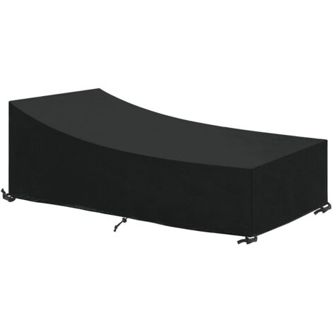 Housse de Protection pour Chaise Longue de Jardin 210x75x40/80cm - Housse Transat Imperméable, Coupe-Vent et indéchirable - pour l'extérieur