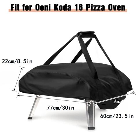 L&H-Cfcahl – Housse de protection pour four à pizza 77x60x22cm – Tissu Oxford 420D étanche – Résistante aux intempéries – Accessoire Ooni Koda 16 (1/5)