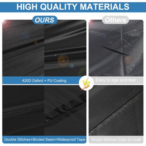 Bache Table Exterieur Housse De Protection Ronde Pour Table De Jardin - Imperméable Et Résistante Aux UV, 120x80cm Housses Pour Mobilier De Jardin