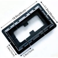 6pcs Kit De Support De Montage De Panneau Solaire ABS Kit De Support D Pour Toit Sans Percage Pour Rv Caravane Vehicule Camping Car Remise Blanc 84652781