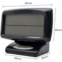 Mini Horloge Thermomètre Numérique Voiture - Mesure Précise Température Intérieure Et Heure Pour Berline Et SUV
