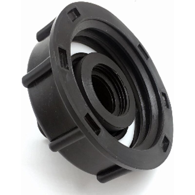 Adattatori Per Serbatoio IBC S60x6 Con Raccordo 1/2 Pollice - 2 Pezzi Con Guarnizioni, Per Collegare Tubo Da Giardino E Cisterne