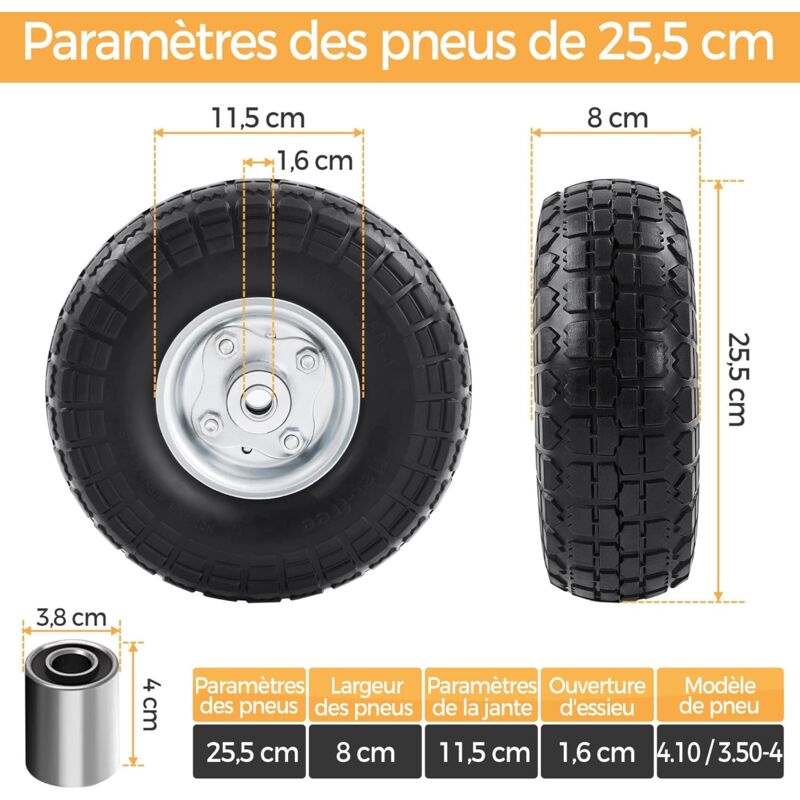 Ruota Da Carriola Antiforatura Gomma Piena 4,80 4,00-8 390 Mm 120 Kg Ruota Di Scorta | Leroy Merlin