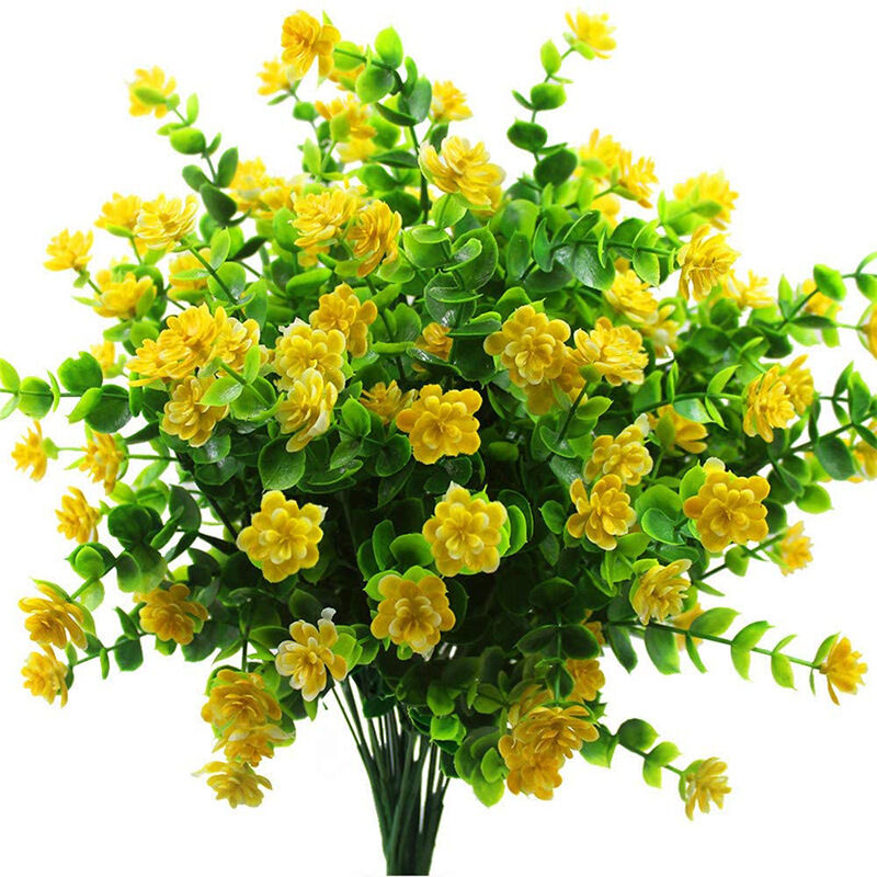 KAKET Fiori artificiali per uso esterno, 6 piante artificiali, adatte a terrazze, davanzali, giardini, uffici, patii e portici anteriori - rosso rosa. | Leroy Merlin