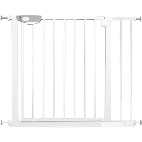 Cancello di sicurezza espandibile 85-94 cm Chiusura magnetica automatica Nessuna foratura Scale per cani per bambini Altezza porta 76 cm