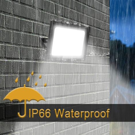 Confezione da 2 luci di inondazione a LED da esterno a luce bianca fredda da 30 W, luce di inondazione a LED impermeabile IP66 per luce di inondazione a LED per esterni da giardino