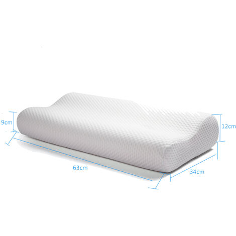 NOFFA Cuscino Duro per Dormire, Alto 11 cm Memory Foam Che Non Affonda