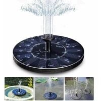 Pompa Solare Per Laghetto 10W - 5 Uscite Da 120 L/h, Con Pietre Frizzanti, Per Giardino