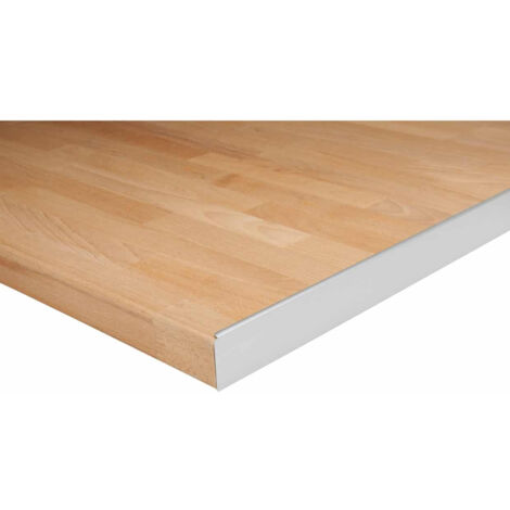 Profil plan de travail finition bordure gris alu 38mm