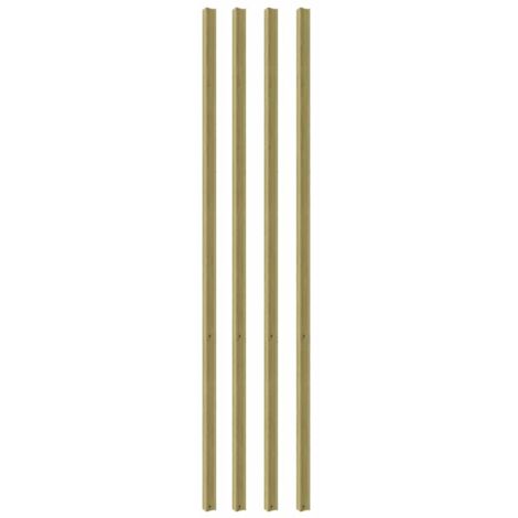 Nordlinger – Moulure droite classique 42mm x 150cm – Lot de 4 baguettes en bois – Coupe droite pour soubassement et habillage – Installation facile