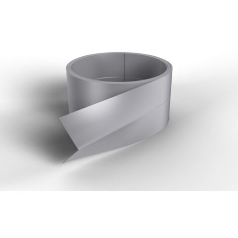 Nordlinger – Profilé de finition en L adhésif gris 260cm – Cornière égale 15 x 15mm – PVC avec rainures préformées – Épaisseur 0,4mm