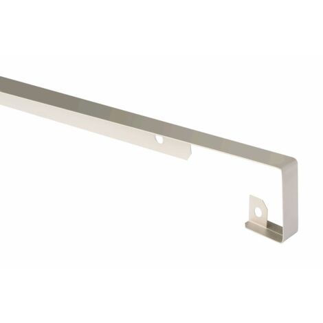 Profil de finition blanc en aluminium pour plans de travail - jonction bord a bord