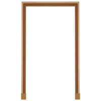 Nordlinger – Kit chambranle de porte complet prédécoupé – Accessoire de porte coulissante – Dimensions 73/83/93cm – Pose facile avec angles à 45°