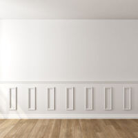 Kit moulure décor 5 - 180 à 300cm - Moulure murale bois 100%FSC pour soubassement