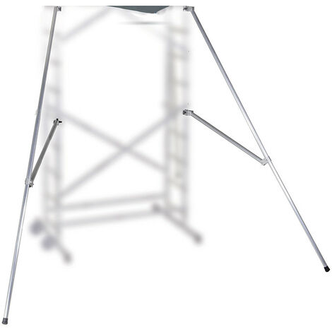 Hailo – Jambes de force pour échafaudage – Accessoire robuste en acier – Installation rapide – Améliore la stabilité sur chantiers