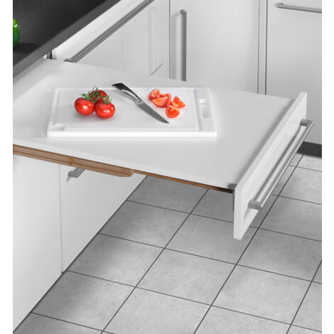Hailo – Plateau rabattable 100 kg – Support supplémentaire pour cuisine – Aménagement espace réduit – Décoration métal et inox
