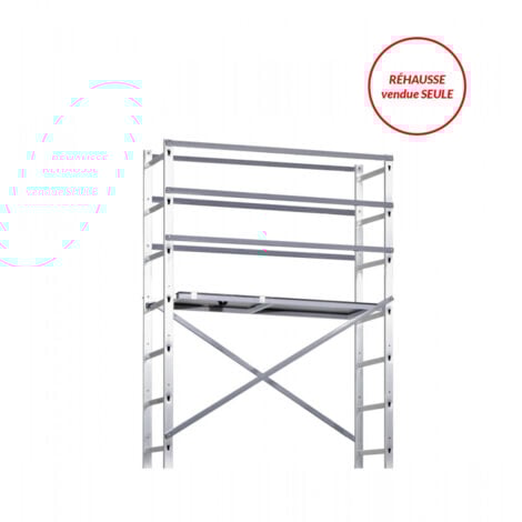Réhausse échafaudage roulant pour escalier 3,9m/5,9m en aluminium Hailo HobbyStep H6