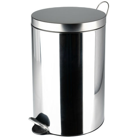 Poubelle de cuisine à pédale 20L Selekta Coloris - Inox