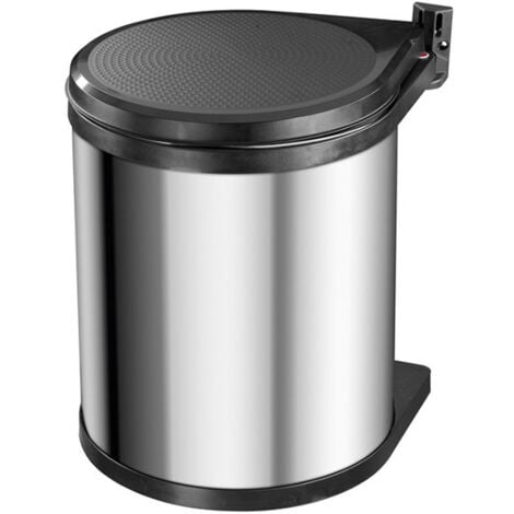 Poubelle de cuisine encastrable sous évier 15L Hailo Compact-Box M Coloris - Inox
