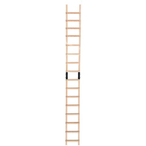 Echelle plate de toit en bois pour couvreur 4m Hailo Safety Roof