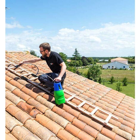 Echelle plate de toit en bois pour couvreur 4m Hailo Safety Roof