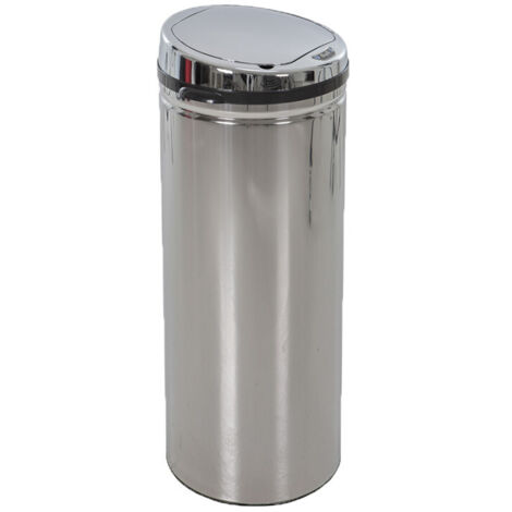 Hailo - Poubelle automatique en acier chromé 42 L - Selekta