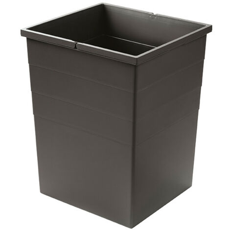 Bac 55L gris anthracite pour poubelles encastrables Hailo (1/3)