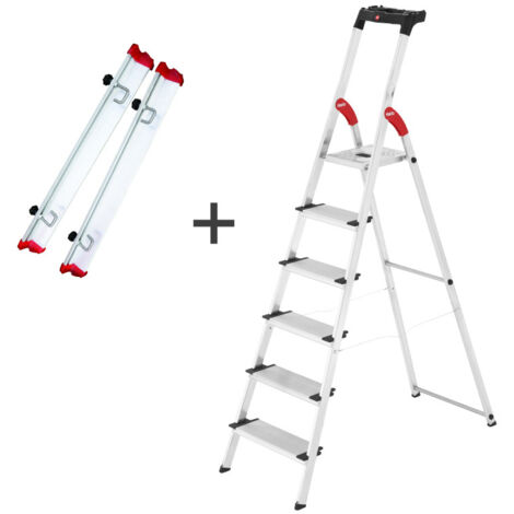 Rails jardin + Escabeau 6 marches extra larges ProfiStep XXL (1/5)