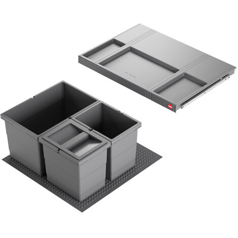 Poubelle de cuisine encastrable AS Allegro S220 14L + 2x6,5L Hailo