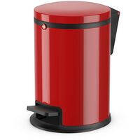 Poubelle de salle de bain design à pédale 3L Hailo Pure S Coloris - Rouge
