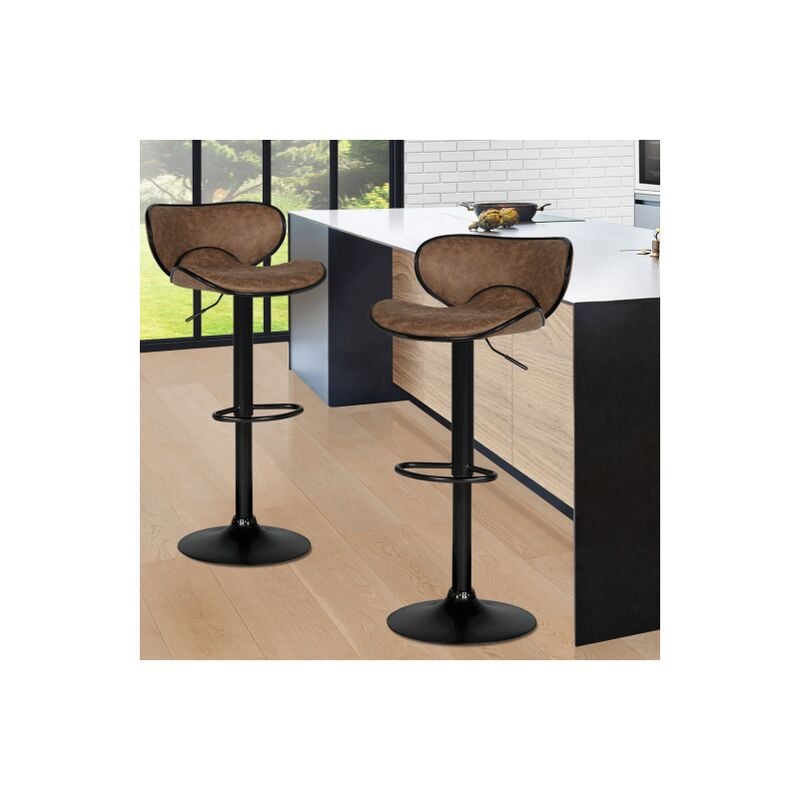 SGABELLO DA BAR sgabello da cucina set da 2 sgabelli Malibu nero Vicco EUR  112,90 - PicClick IT