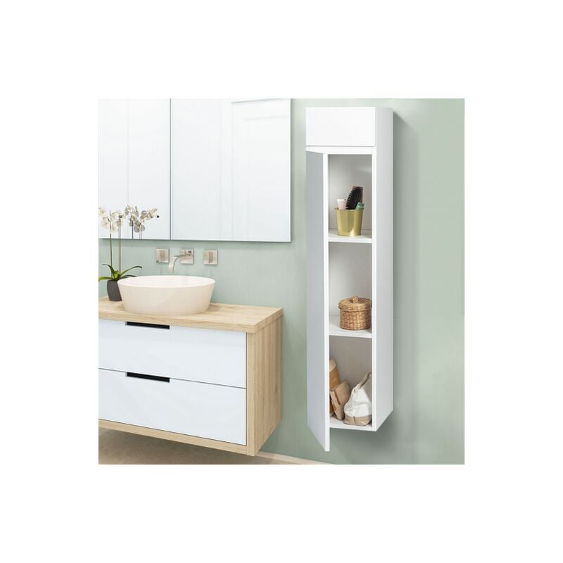 Mobili bagno colonna bianco LILA