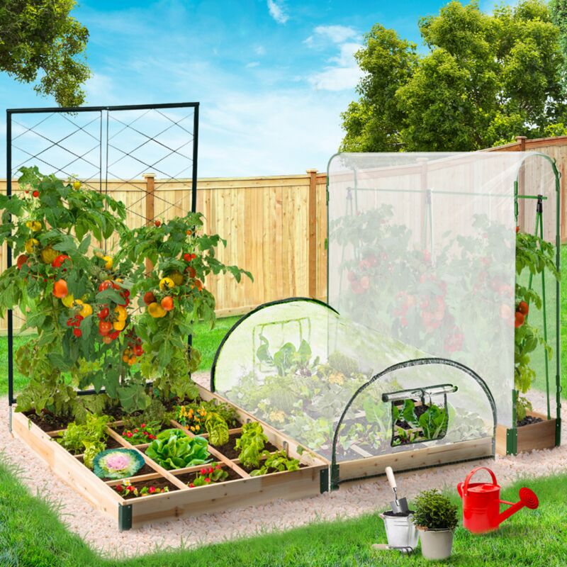 Relaxdays Aiuola Rialzata, 80 x 86 x 40,5 cm, Orto per Balcone, Giardino e Terrazza, per