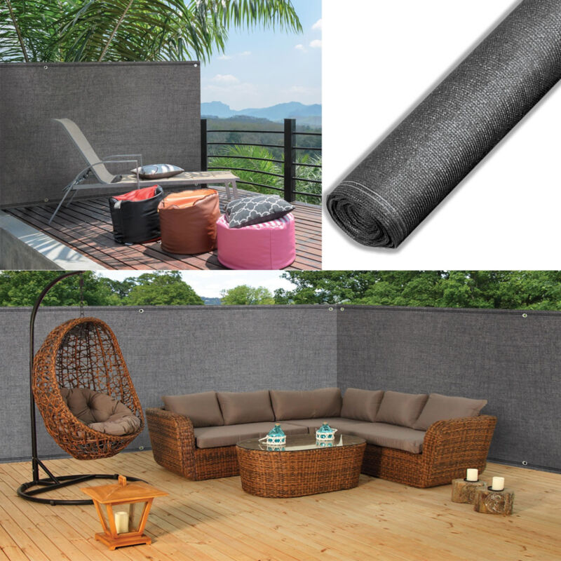 Rete Ombreggiante 2x10 Metri | Telo HDPE Anti-UV 50-55% Con Occhielli | Per Giardino, Balcone, Pergolato, Piscina - copertina