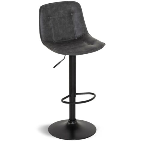 Set di 4 sgabelli da bar DENVER grigio vintage