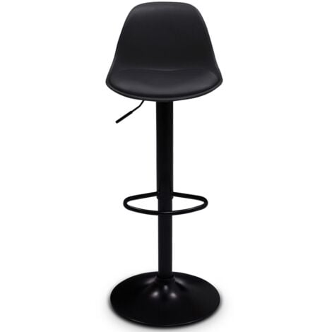 Set di 2 sgabelli da bar KARL design con piede nero