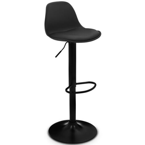 Set di 2 sgabelli da bar KARL design con piede nero
