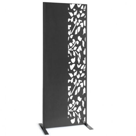 Pannello decorativo universale 160 x 60 CM FLOWER grigio semi-traforato sul lato